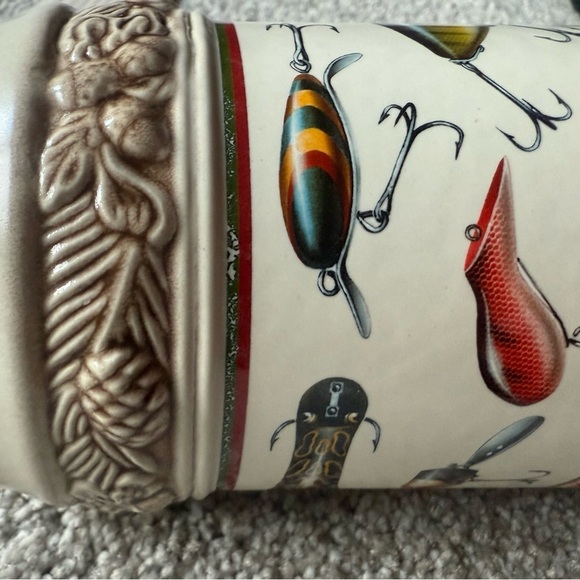 Jon Q. Wright rare vintage fishing lures stein with original tag - Picture 12 of 13
